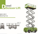 A capacidade 700kg do motor diesel 18m automotora Scissor o elevador para o maintanence exterior fornecedor